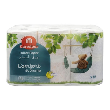 Carrefour Toilet Roll 4PlyX12
