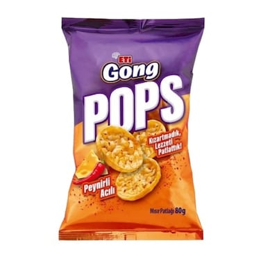 Eti Gong Pops Spicy Cheese 80GR