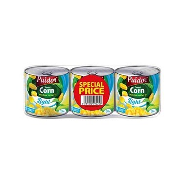 Puidor Caned Sweet Corn Lght 340GRx3