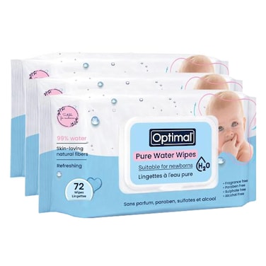 Optimal Water Wipes X3