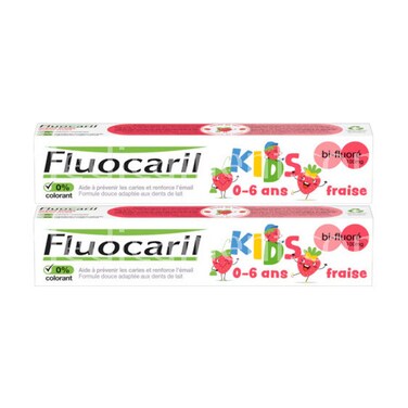 Fluocaril Tooth Paste Kids 0-6 Frais 75MLX2