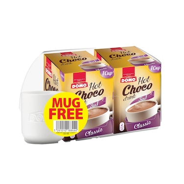 Domo Choco Drink ClassicX2 With Mug Free