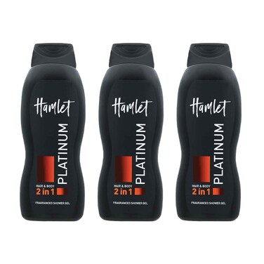 Hamlet  Shower Gel 2In1 Platinum 650ML 2+1 Free