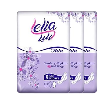 Lelia Thin Pads Night 9Pads 2+1