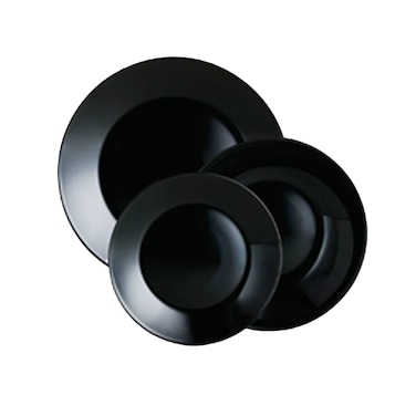 Zelie Noir Dinner Set 18Pieces