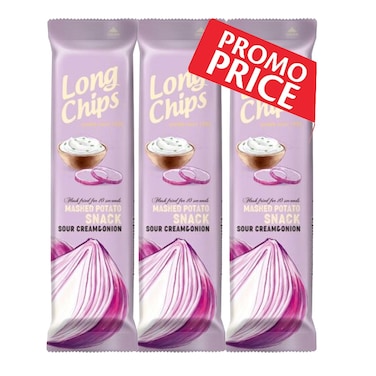 Long Chips Sour Cream And Onion 75GRX3 Special price