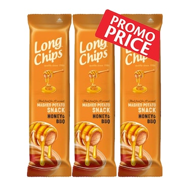 Long Chips Honey And barbeque 75GRX3 Special price