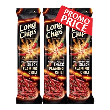 Long Chips Flaming Chili 75GRX3 Special price