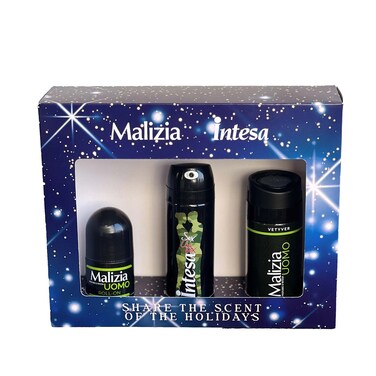 Intesa Deodorant For Men vetyver 125ML +Malizia Roll On And Deodorant