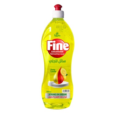 Spartan Fine Zesty Lemon Dishwashing Liquid 800ML