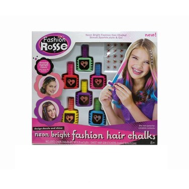 Neon Glow Hair Glittery Hairsti