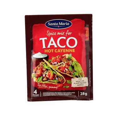 Taco Spice Mix Hot Cayenne 28GRX20