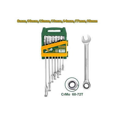7 Pcs ratchet spanner set