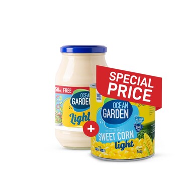 Ocean Garden Mayonnaise Light 500ML With Corn 340GR