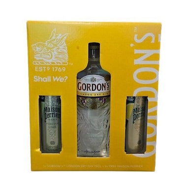 Gordons 750ML And 2 Maison Perrier