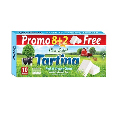 Plein Soleil Tartina Squares Cheese 8+2 166GR