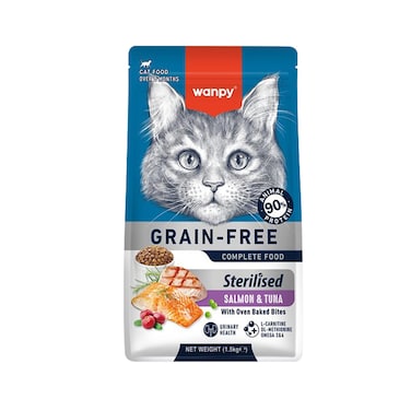 Wanpy Grain Cat Food Salmon 1.5KG
