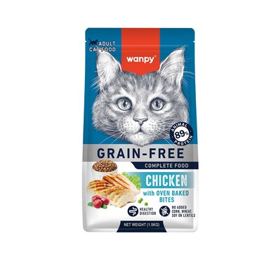 Wanpy Grain Cat Food Chickn 1.5KG