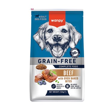 Wanpy Grain Dog Beef 12KG