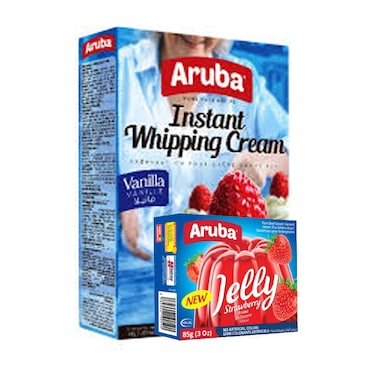 Aruba Whip Cream Vanila With Jelly Strawberry