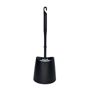 Toilet Brush Set Oval Black