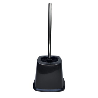 Toilet Brush Set Square Black