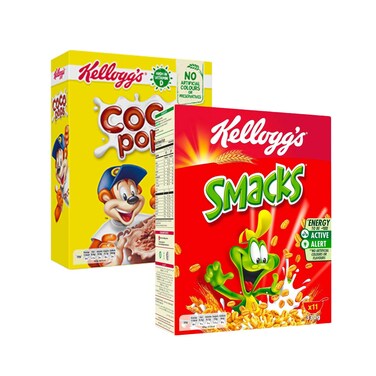 Kellogs Coco Pop 295GR+Smacks 330GR