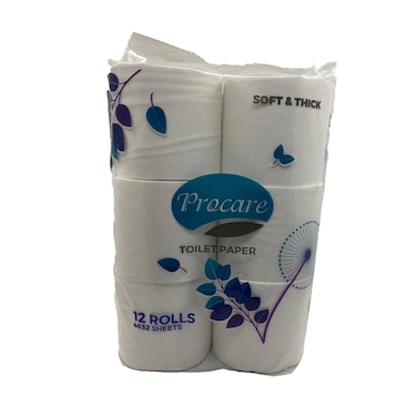Procare Toilet Roll Thick 12 Rolls