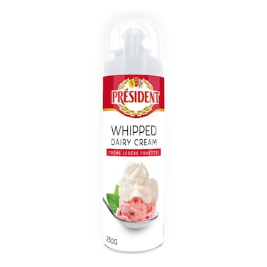 President  Light Whipped Cream 20% Fat 250GR