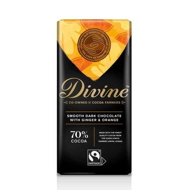 Divine Dark Choc Gin And Orange 70% 90GR