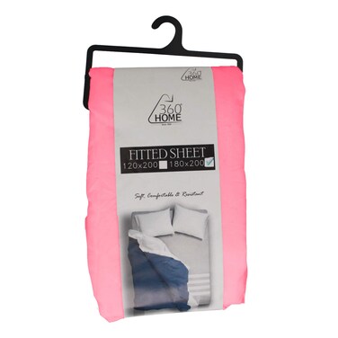 360 Home Fitted Sheet Double Flamingo