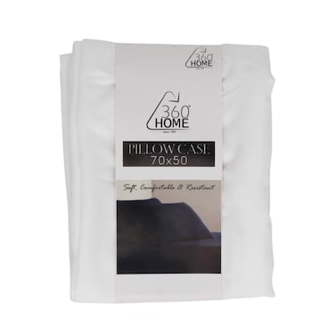 360 Home Pillow Case 70X50CM White
