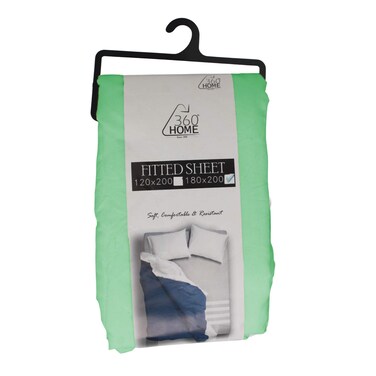 360 Home Fitted Sheet Double  Mint