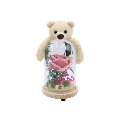 Rose Petals Glass Jar Room Decoration