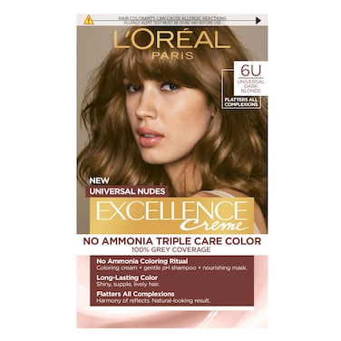 Excellence Hair Color Nudes Dark Blonde 6U