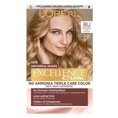 Excellence Hair Color Nudes Light Blonde 8U