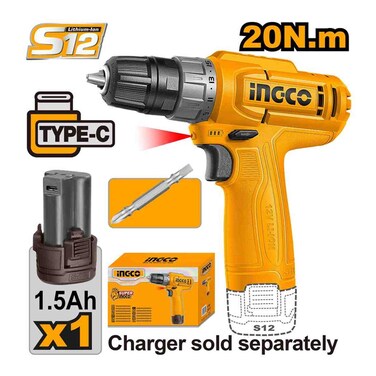 Ingco Cordless Drill Cdli12456