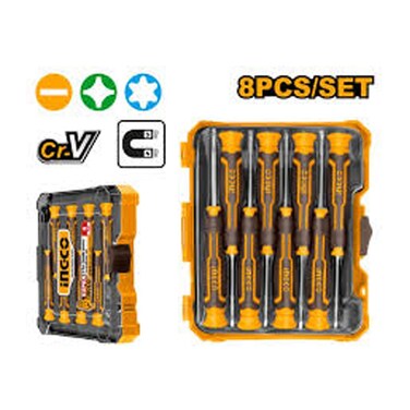 Ingco Precision Screwdriver 8 Pieces