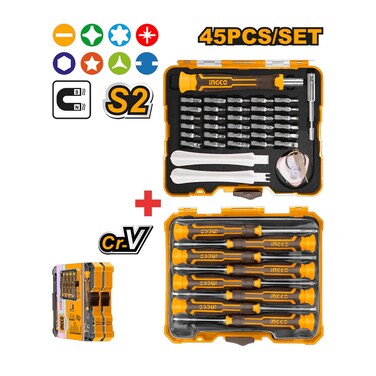 Ingco Precision Screwdriver 45 Pieces