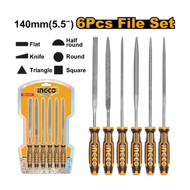 Ingco File Set 6 Pieces