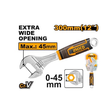 Ingco Adjustable Wrench Hadw131128