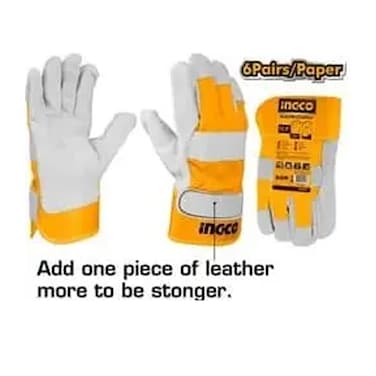 Ingco Leather Gloves
