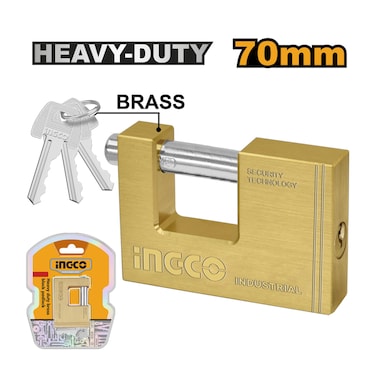 Ingco  Duty Brass Block Padlock