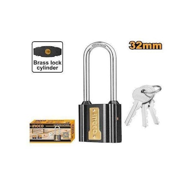 Ingco Long Shackle Iron Padlock