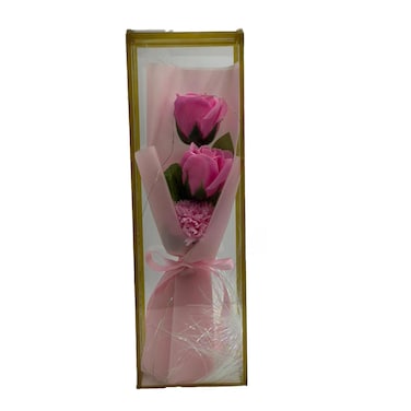 3 Colored Flowers With Fabric