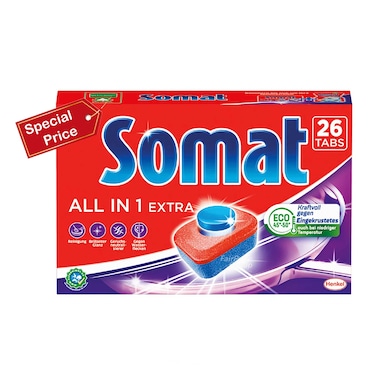 Somat Auto Dishwashing Regular 26 Tablet 430GR Special Price