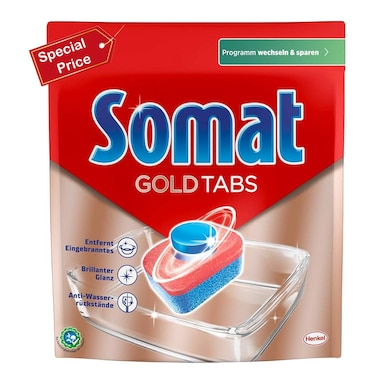 Somat Gold Dishwashing 22 Tablets 422GR Special Price