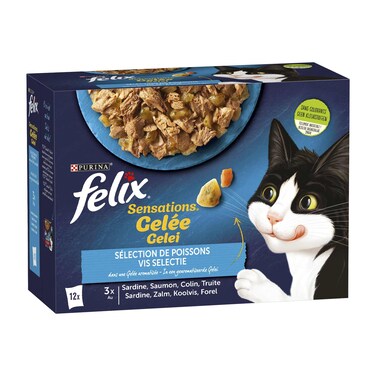 Felix Sensations Mixed Variety Fish Selection 85GR x12