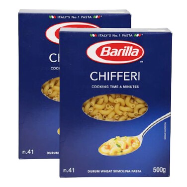 Barilla Chifferi Pasta 500GR x2
