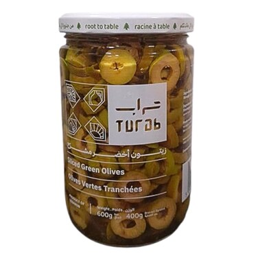 Turab Sliced Green Olives 600GR